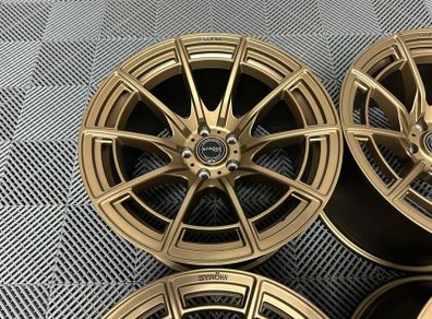 18" Inch Strom DSF55 Wheels 5x114.3 Nissan Silvia Skyline S13 S14 S15 RX7 R32 R33 Lexus IS200