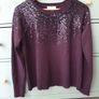White Labels Sequin Jumper Size Uk 12 Image 3