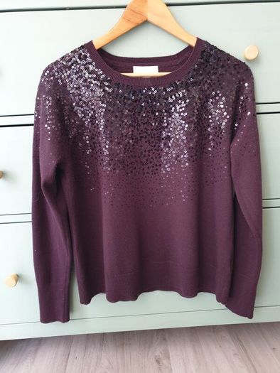 White Labels Sequin Jumper Size Uk 12
