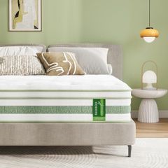 King Size Mattress 5FT, 10 Inch Gel Memory Foam Pocket Sprung Hybrid Mattress, 7-Zone Orthopedic & Motion Isolation, Medium Firm, 150x200x25cm