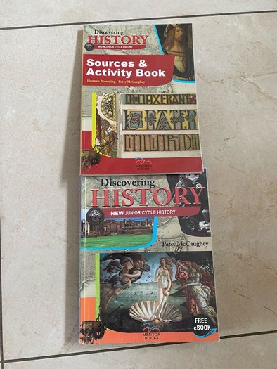 New Junior Cycle History  Discovering History Sources & Activity Book Textbook and workbook set