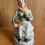 Vintage Porcelain Figurine "Lady with Vegetables" Image 2