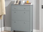 Shoe Cabinet Shoe Chest of Drawers grey elegant style