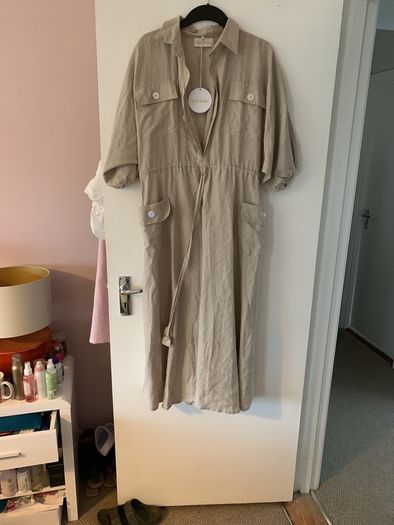 100% linen dress