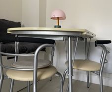 Dining table and two chairs