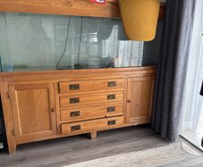 Fish tank + gear , real wood