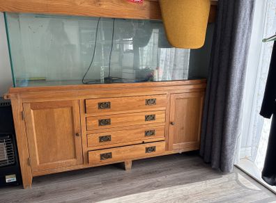 Fish tank + gear , real wood