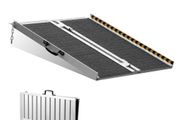 Wheelchair Ramp, 91.4 cm 362.9 kg Capacity, Non-Slip Aluminum Folding Threshold Ramp, Foldable Mobility Scooter Ramp Wheel Chair Ramp, Handicap Ramp for Home Steps, Stairs, Doorways