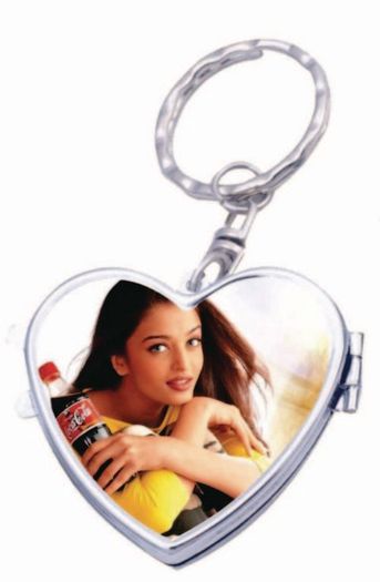 Personalised custom printed keyring with mirror valentines day gift present