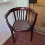 Antique Art Deco Mahogany Tub Chair Image 2