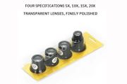 Watch Repair Tool Watch Repair 5 to 20 Times Magnifying Glass Goggles Goggles Watch Repairing Magnifying Glass Set 4PCS