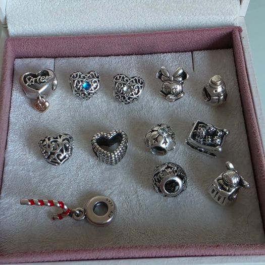 Pandora various charms murano glass/sterling silver very good condition 15e each charm
