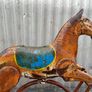 Retro Vintage Triang ltd metal rocking horse with original paint c1950. Image 4