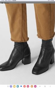 Hobbs - Leather Sock Boot - Black - UK 5 - Brand New in Box RRP 279