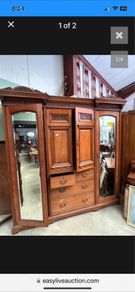 Antique American wardrobe