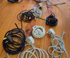 Job lot of plugs and wiring