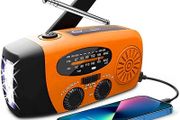RAPID DELIVERY Wind Up Solar Radio,Solarbaby Portable Hand Crank Radio with AM/FM, Emergency Radio with 2000 mAh Rechargeable Power Bank,SOS Alarm, LED Torch Dynamo Radio,USB Mobile Phone Charger for Camping Outdoor (FREE POSTAGE)