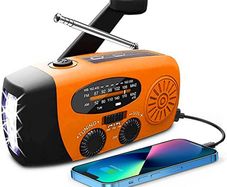 RAPID DELIVERY Wind Up Solar Radio,Solarbaby Portable Hand Crank Radio with AM/FM, Emergency Radio with 2000 mAh Rechargeable Power Bank,SOS Alarm, LED Torch Dynamo Radio,USB Mobile Phone Charger for Camping Outdoor (FREE POSTAGE)
