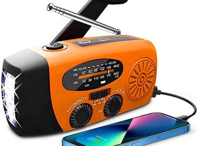 RAPID DELIVERY Wind Up Solar Radio,Solarbaby Portable Hand Crank Radio with AM/FM, Emergency Radio with 2000 mAh Rechargeable Power Bank,SOS Alarm, LED Torch Dynamo Radio,USB Mobile Phone Charger for Camping Outdoor (FREE POSTAGE)