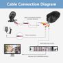 4 Pack 10M / 32 feet BNC Video Power Cable 2-in-1 Pre-made Black Security Camera CCTV Cable for HD Surveillance Camera and DVR System Installation Image 4