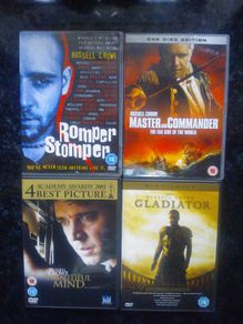 Russell Crowe Dvd Lot