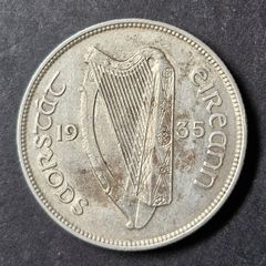 Ireland 1935 Silver Florin 2s Coin