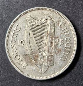 Ireland 1935 Silver Florin 2s Coin