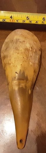 SPOON???? carved out of a horn/ bone