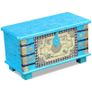 Storage Chest Blue Mango Wood 80x40x45 cm Image 4