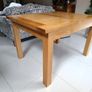 Solid oak dining table. Image 9
