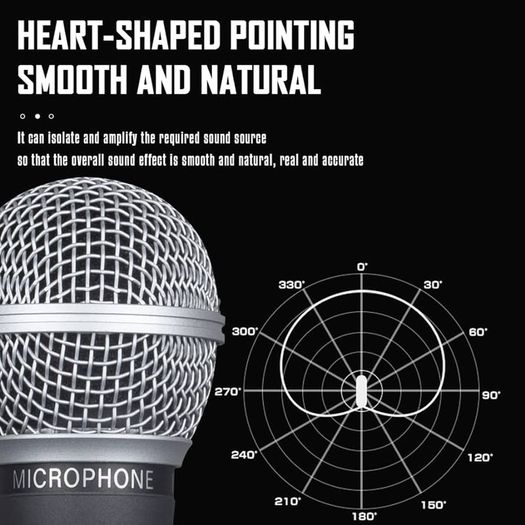 Mic Dynamic Vocal Microphone Classic Style Microphone Audio Instrument Mic with Clean Sound,metal Body Professional Moving Coil Dynamic Handheld Microphone