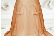Antique Art Nouveau Pink Frosted Glass Lamp Shade: Replacement Lighting