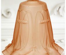Antique Art Nouveau Pink Frosted Glass Lamp Shade: Replacement Lighting