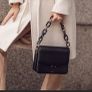 Landa black leather bag Image 4