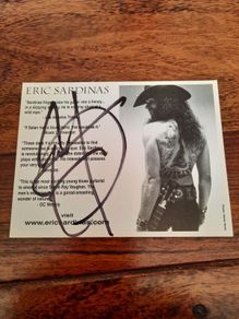 Eric Sardinas -Autographed Promo Card for Devil's Train album