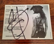 Eric Sardinas -Autographed Promo Card for Devil's Train album