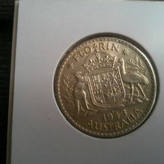 Australia .925 Silver Florin EF/Unc? 1943