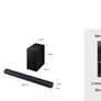 Samsung 2.1ch Bluetooth Soundbar with Wireless Subwoofer | HW-A450 Image 9