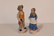 Vintage Porcelain Figurine Old Man Woman Farmer &amp; Wife