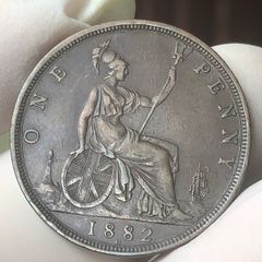 Great Britain 1 Penny 1882 H Good grade