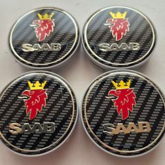 Saab carbon fibre centre caps - FREE POST