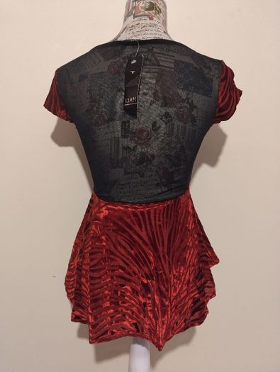 Red Velvet Kiah Top, New With Tags