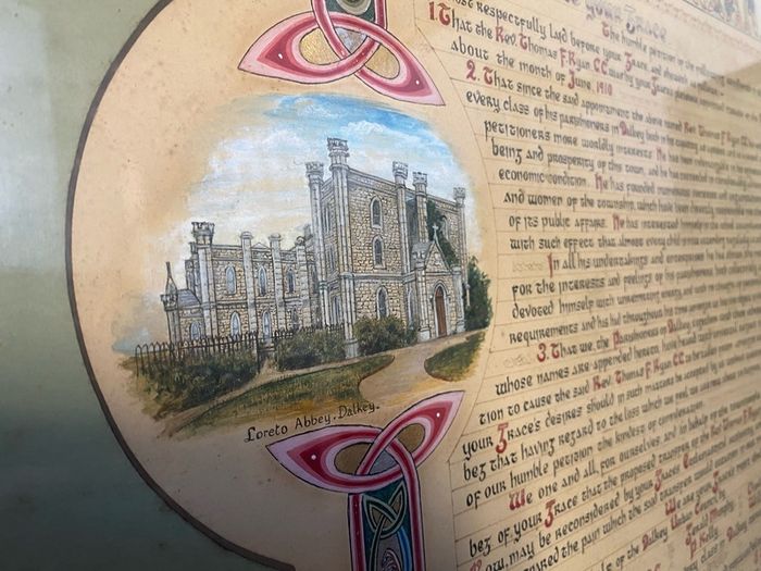 Illuminated Address Petition to Archbishop of Dublin by Alice O'Carolan