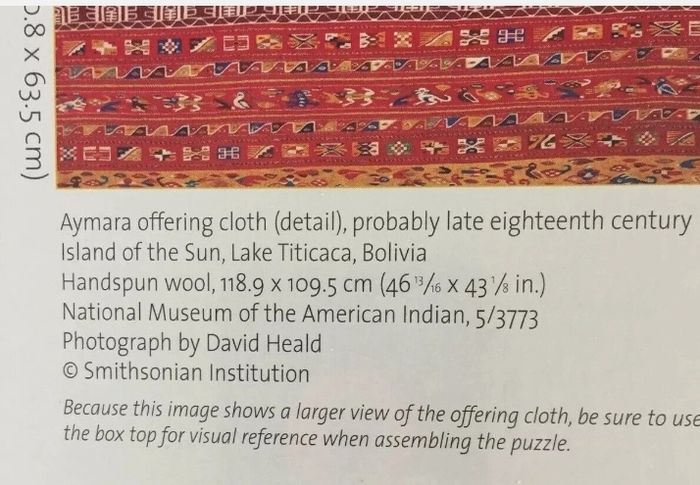 Aztec Island of the Sun Offering Cloth Jigsaw Puzzle 1000 pcs 50x70cm Pomegranate Art