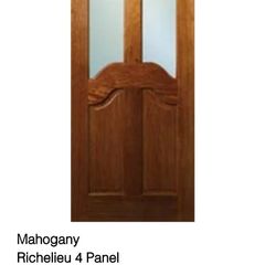 Solid Mahogany Unglazed Doors