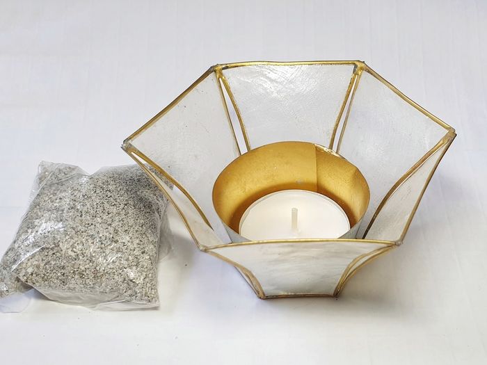 CLEARANCE Incense Burners for resin and charcoal in shell or metal candle holders with sandbag