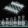 Glass Chess Game Set,Frosted/Polished Glass Chess Board Set Glass Chess Pieces with Padded Bottom, Crystal Chess Board Youth Adults Play Set (FREE POSTAGE) Image 3