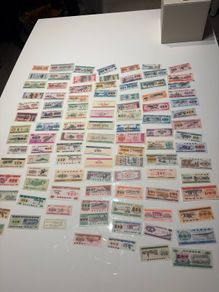 100 PCS China Different Food Coupon , Real Notes Mix Grade Lot Chinese Rice Bill Meat Coupons Note Original Stamp