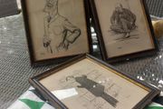 Antique prints by Sir David Low, 1926, 100 years old, D18