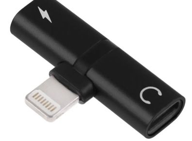 8 Pin Dual Audio Adapter Charger Splitter For iPhone 8 7 11 12 XS MAX